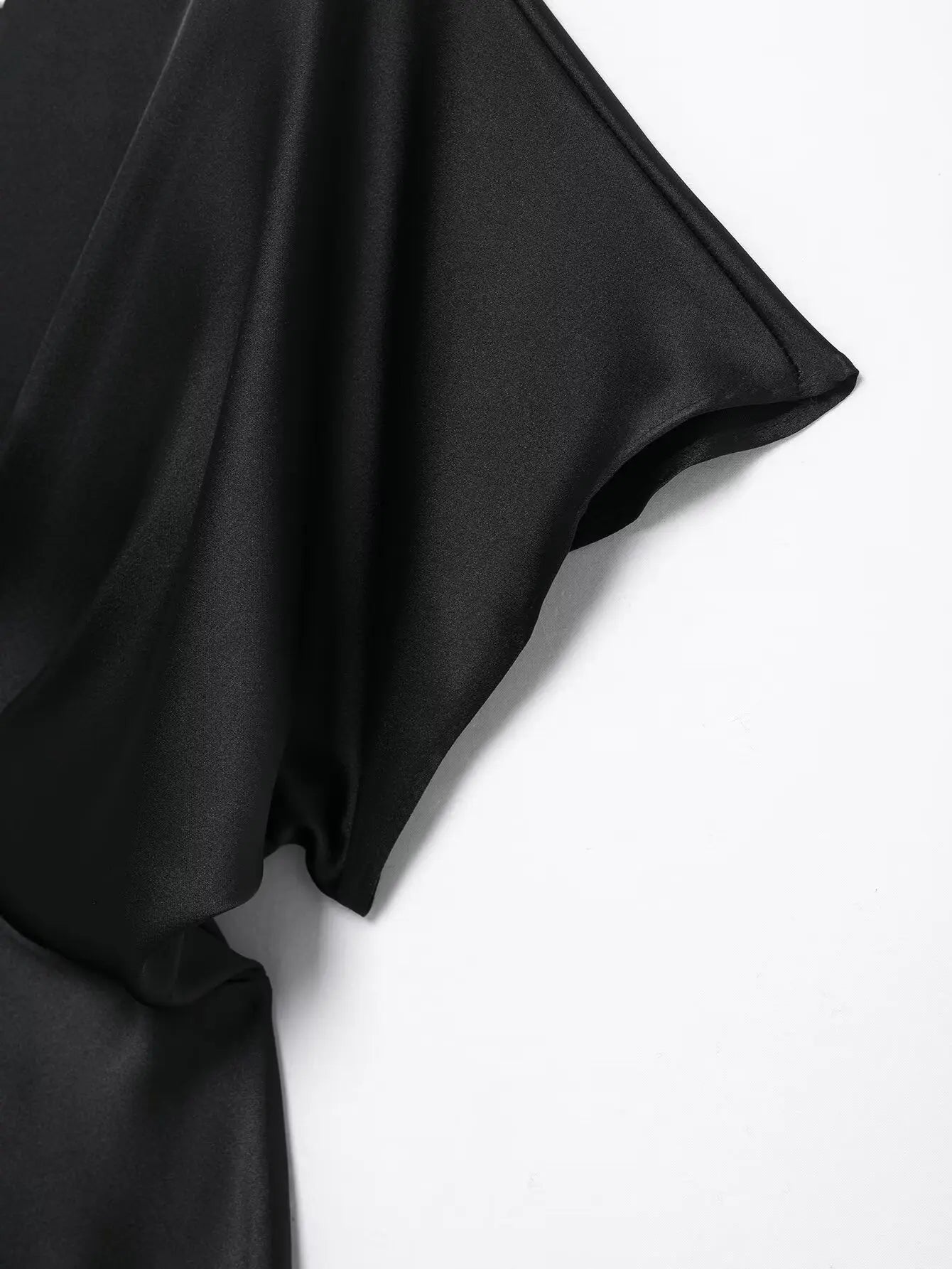 Satin V Neck Long Dress For Women Elegant Party Gown