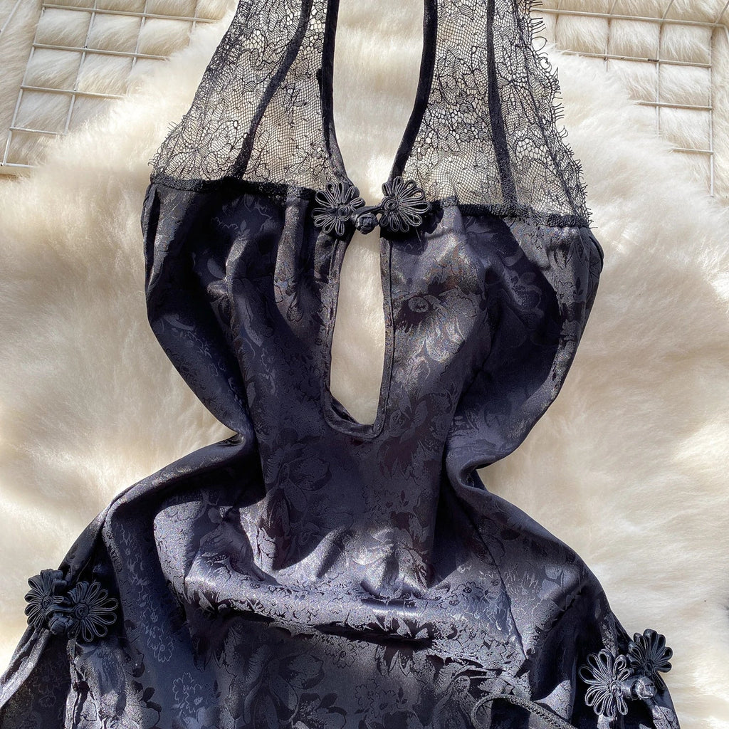 Sexy Anime Cosplay Qipao Bodysuit Nightgown Lingerie