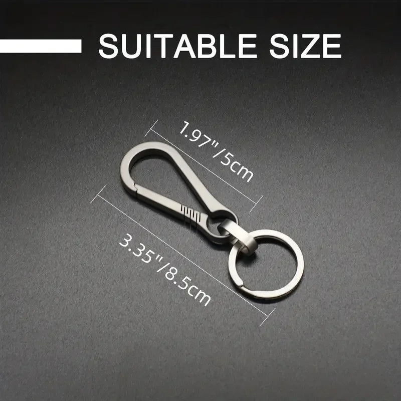 Titanium Alloy Keychain Buckle Ring for EDC Outdoor Use and Car Accessories
