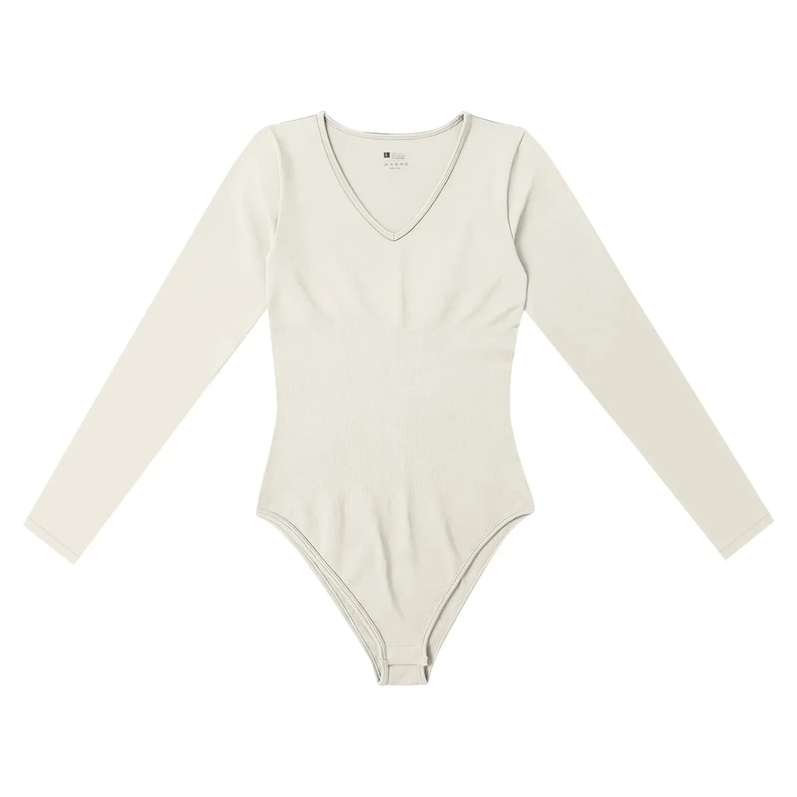 Women's Sexy Knitted Slim Fit Crew Neck Long Sleeve Jumpsuit Bodysuit with Leggings Soft Stretchy Lightweight Underwear Top for Casual and Party Wear