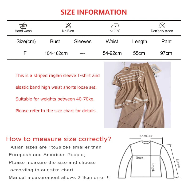 Women Casual Striped Sleeveless Pullover and Wide Leg Pants Two-Piece Set for Spring and Summer