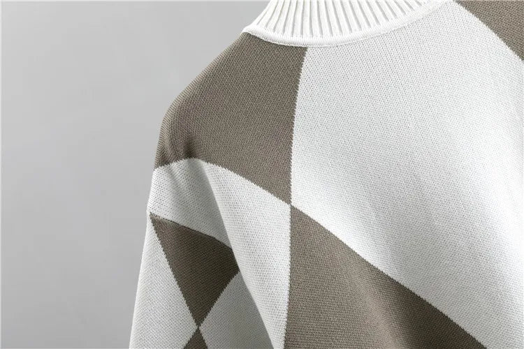 Women's Thick Soft Knitted Sweater and Long Pant Set Casual 2PCS Track Suit for Autumn and Winter