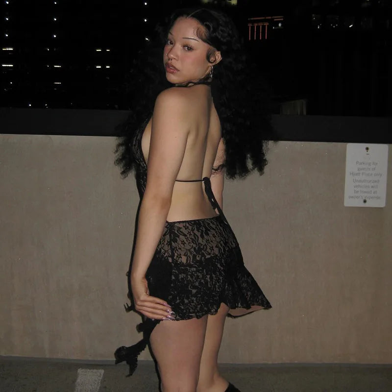 White Lace Bodycon Mini Dress For Party And Club Wear