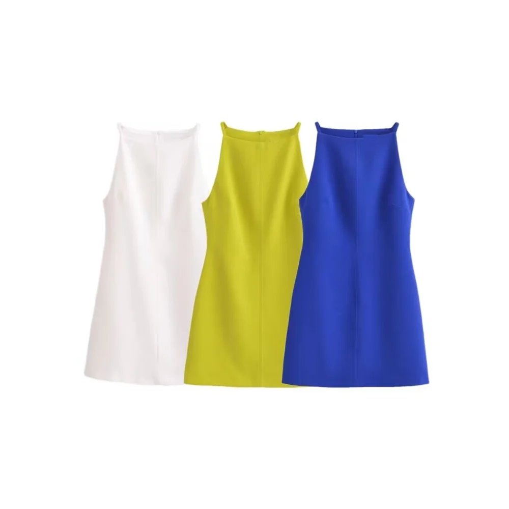 Elegant Women's Sleeveless Dress Slim Fit For Spring