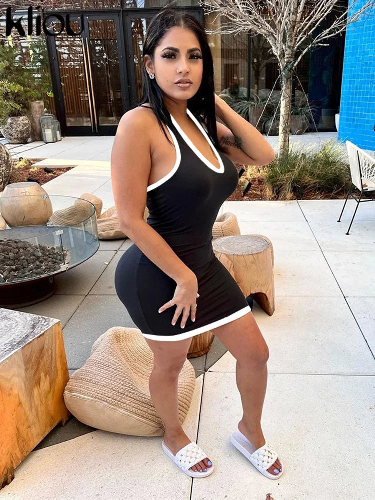 Backless Halter Neck Dress For Women Body Shaping Summer