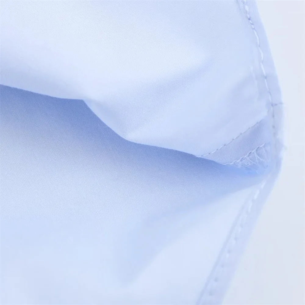 Women's Casual Long Sleeve Shirt Loose Fit Button Detail Poplin Collar Versatile Simple Everyday Style