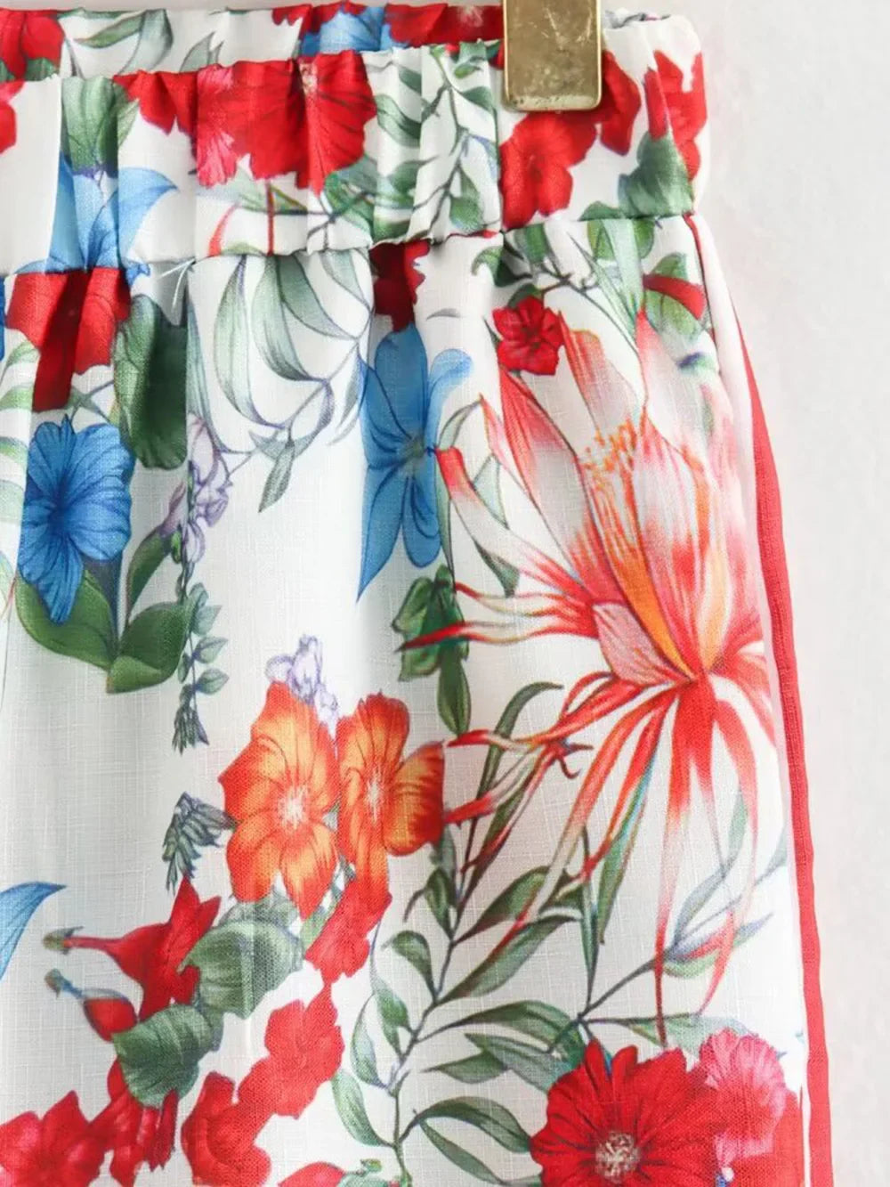 Women's Bohemian Casual Trousers Set with Long Sleeve Shirt and High Waisted Wide Leg Pants