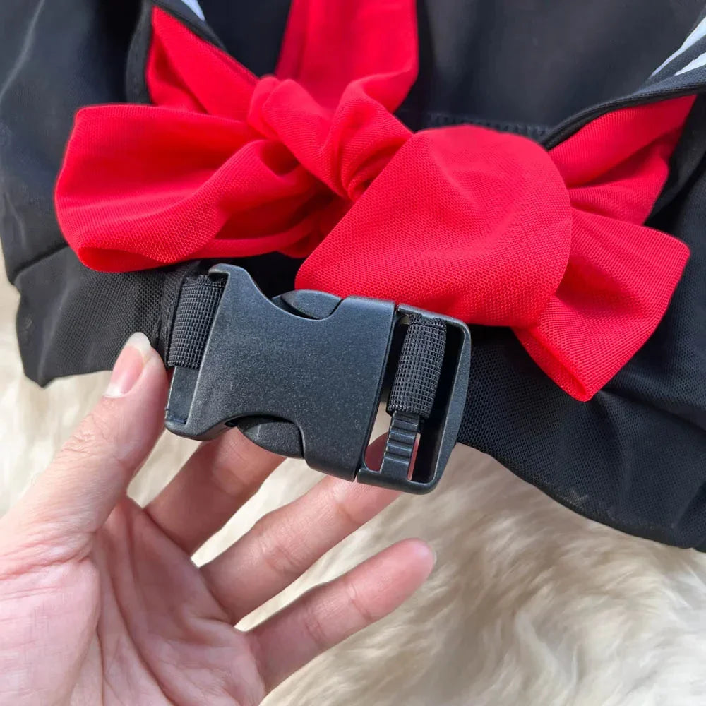 Women's Sexy Sheer Sailor Student Uniform Cosplay Costume Two-Piece Set with Transparent Bowknot Stripe Patchwork Top and Mini Skirt