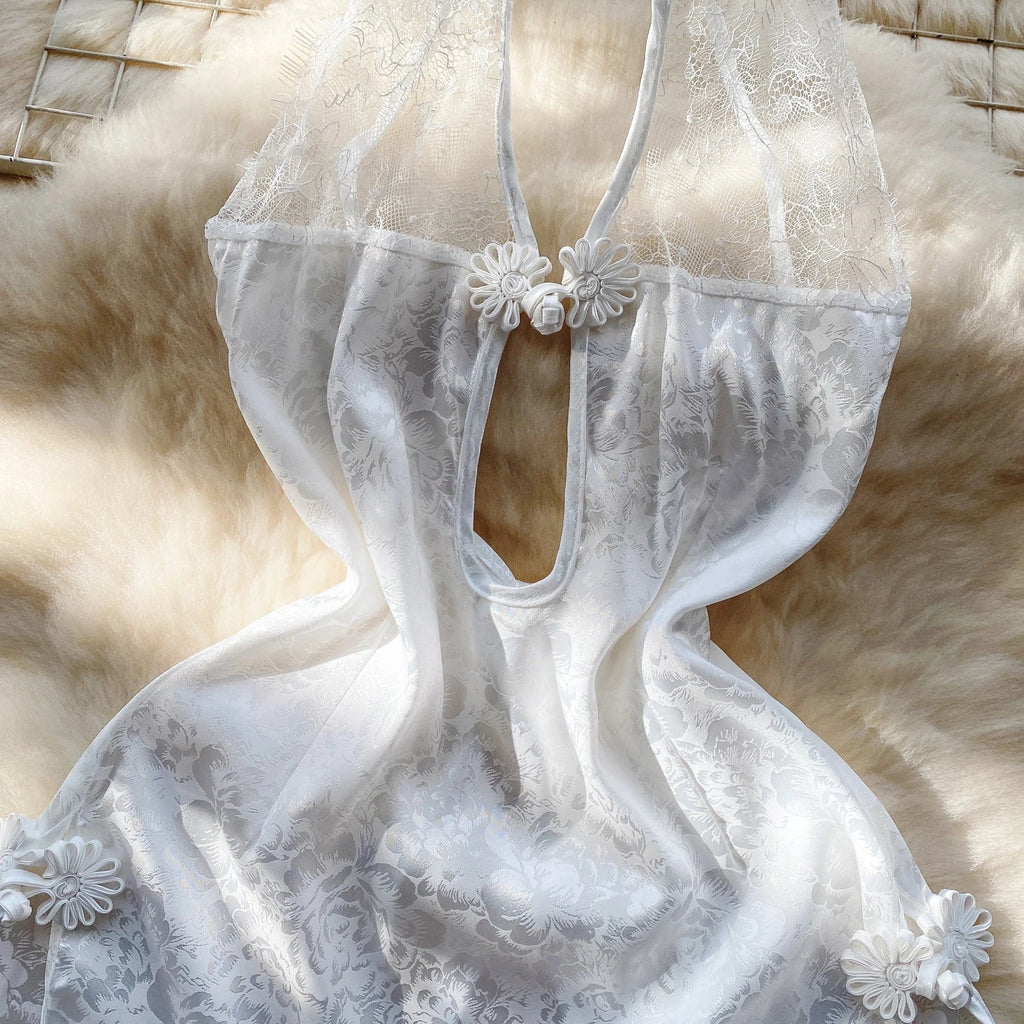 Sexy Anime Cosplay Qipao Bodysuit Nightgown Lingerie