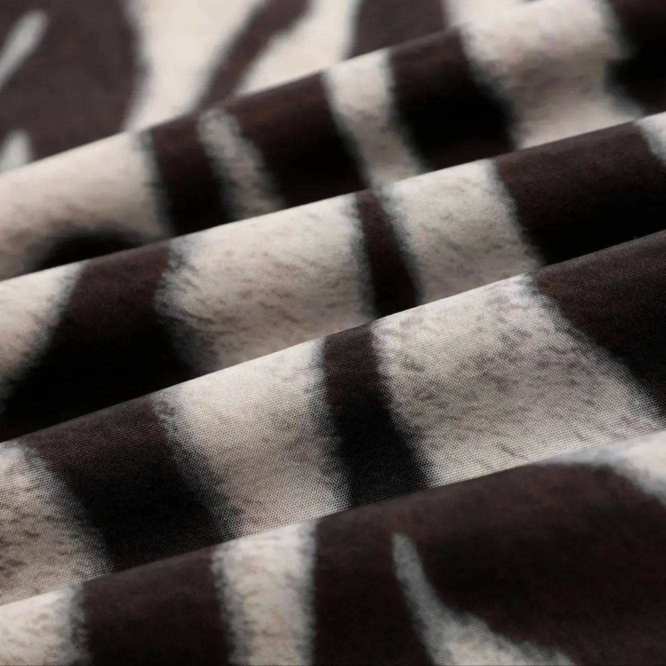 Zebra Print Long Sleeve Summer Dress For Women Chic