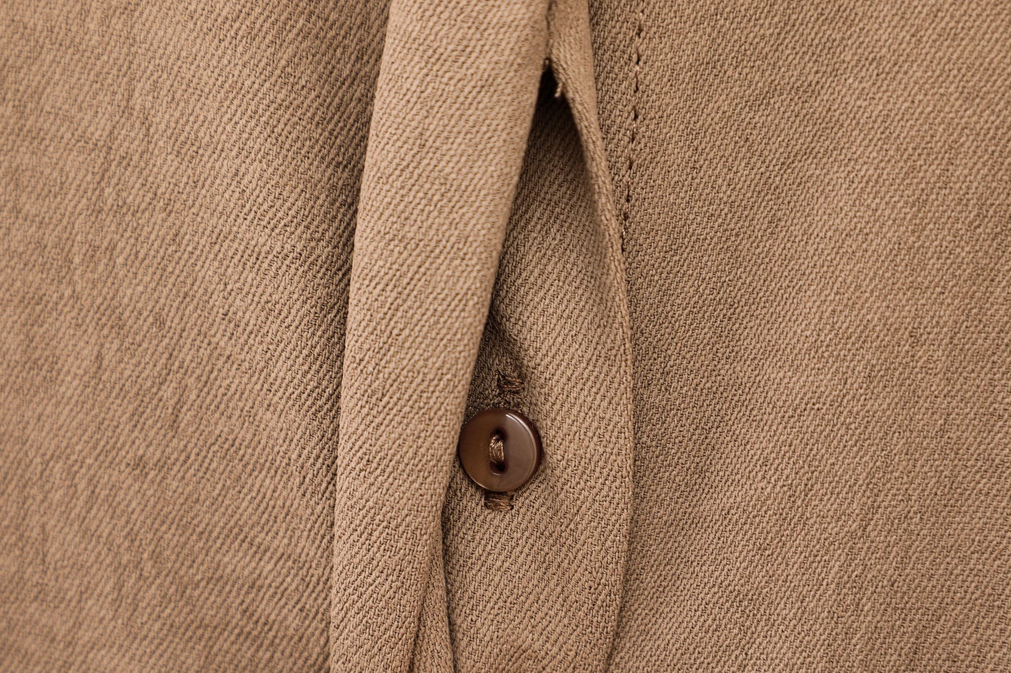 Women Casual Brown Lace-Up Waist Shirt and High Waist Wide Leg Pants Set for Spring Fashion