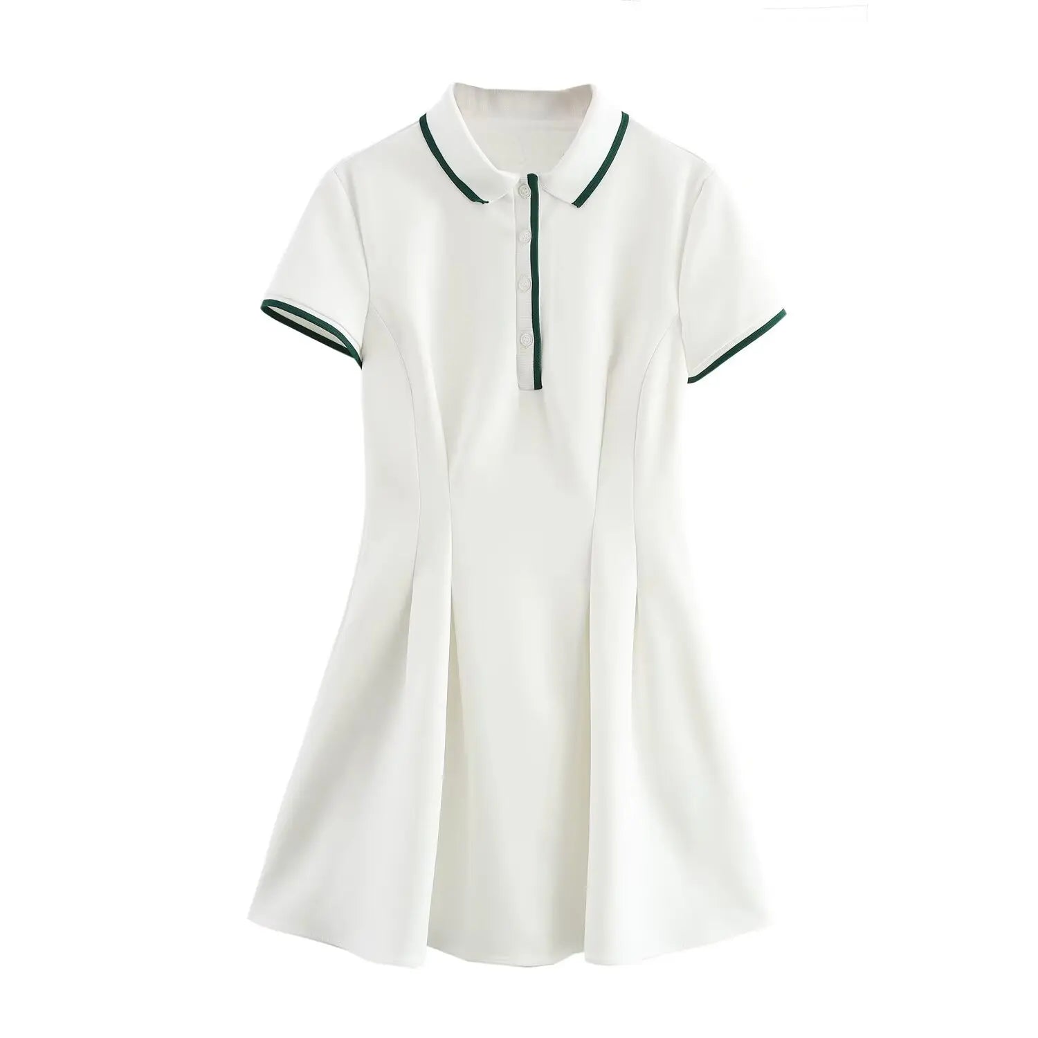 Patchwork Pleated Mini Dress With Short Sleeve Print