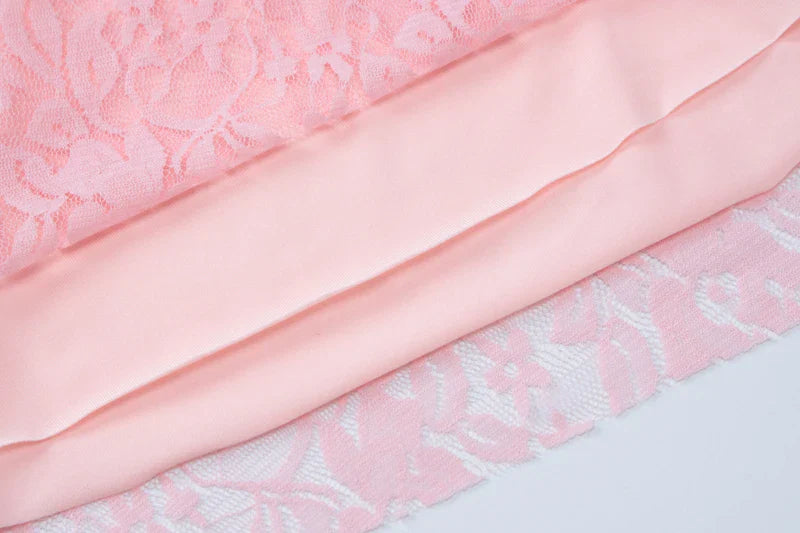 White Lace Bodycon Mini Dress For Party And Club Wear