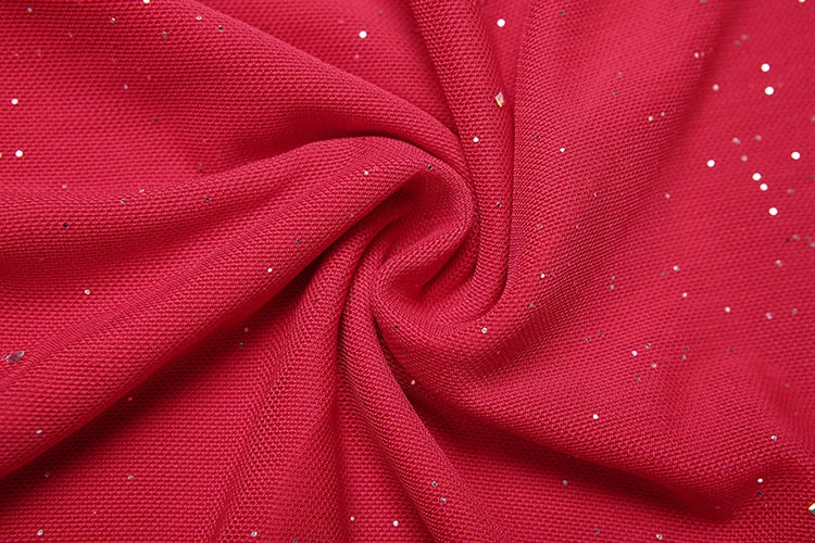 Sequin Bodycon Dress With Tassel Detailing For Beach