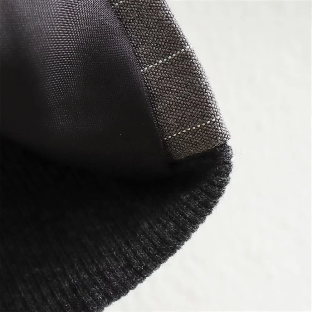 Striped Suit Set For Women With Jacket And Wide Leg Pants