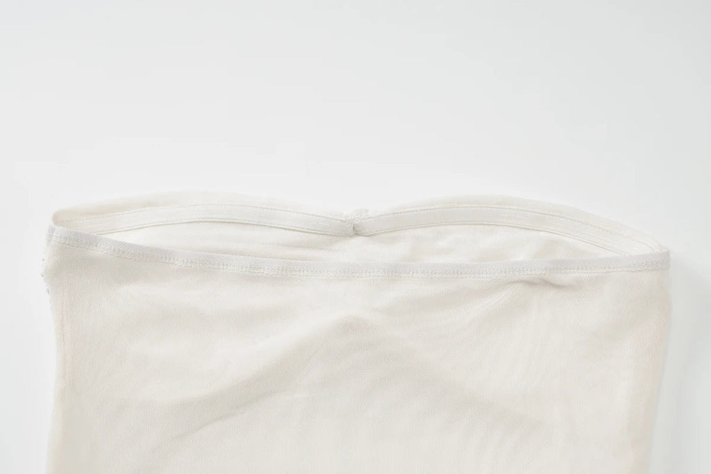 Backless Maxi Dress Sleeveless Bodycon Ruched Mesh Elegant