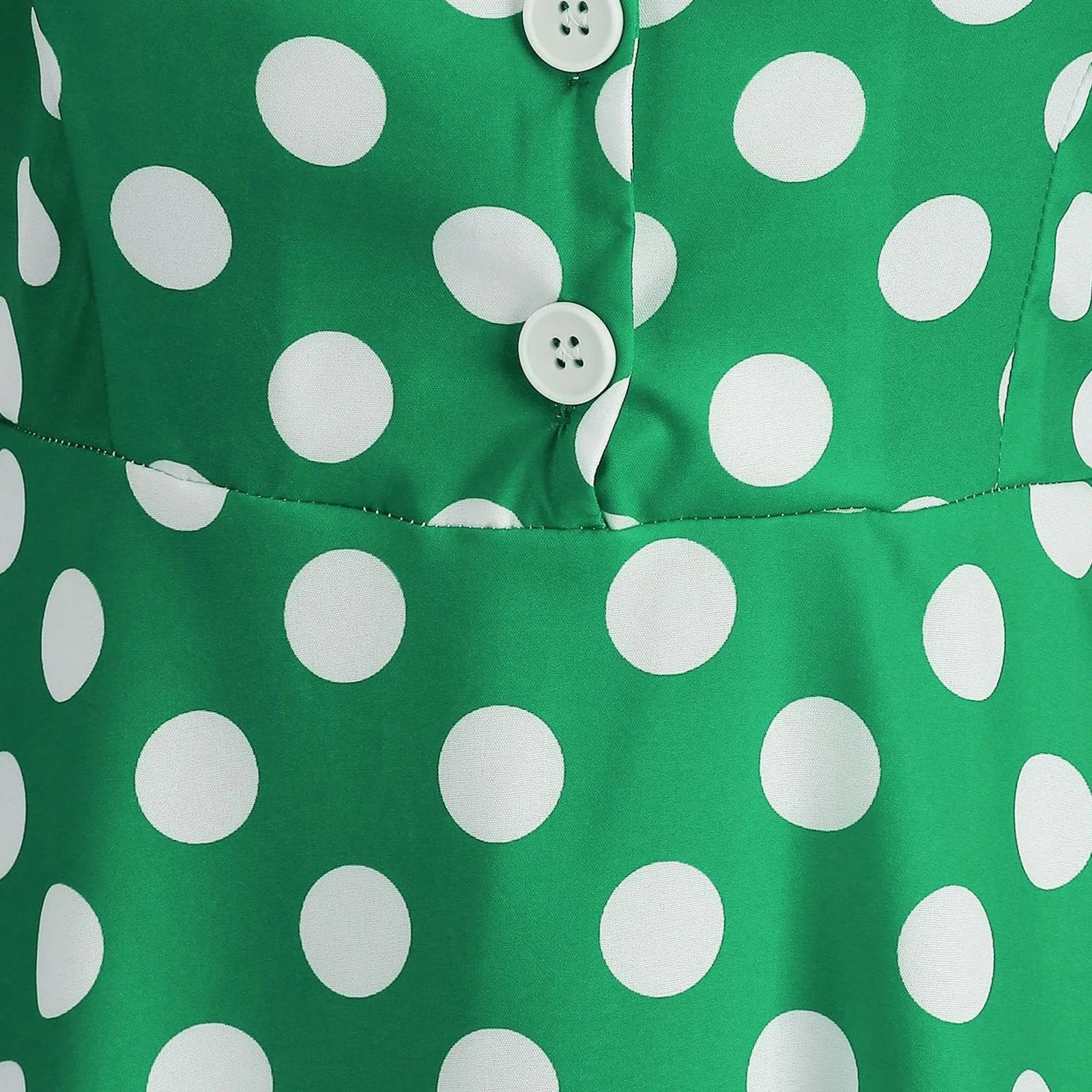 Retro Polka Dot Lace Up Backless Dress With Swing Puff