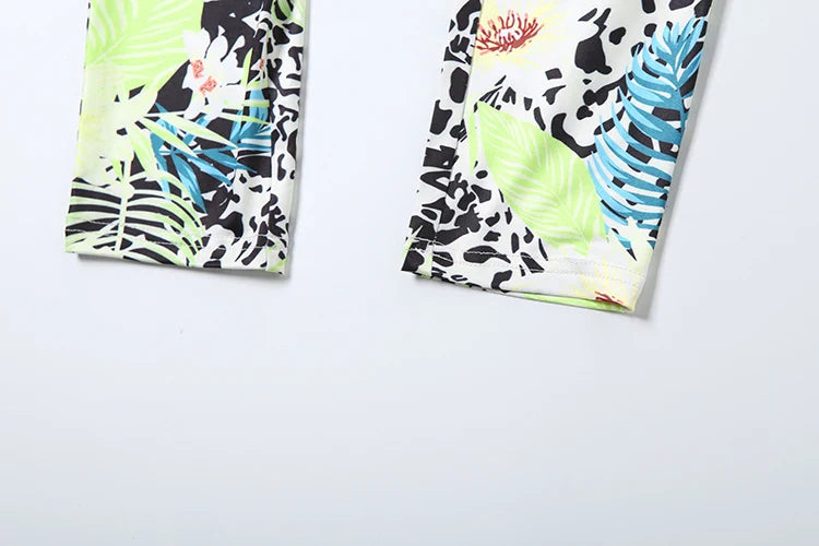 Weird Puss Colorful Print Women's Short Sleeve Skinny Jumpsuit Soft Stretch O-Neck Casual Summer Fitness Street Overalls