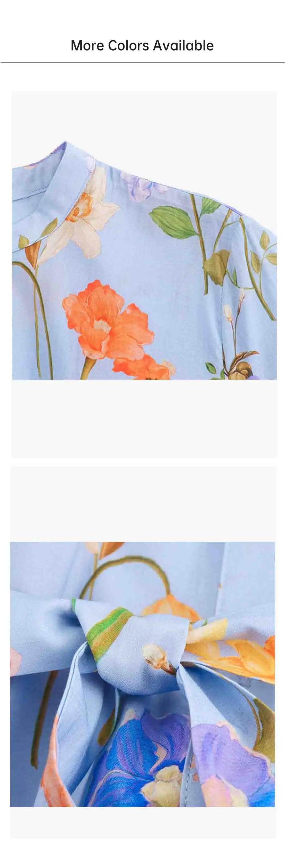 Floral Print Belted Maxi Dress for Women Round Neck