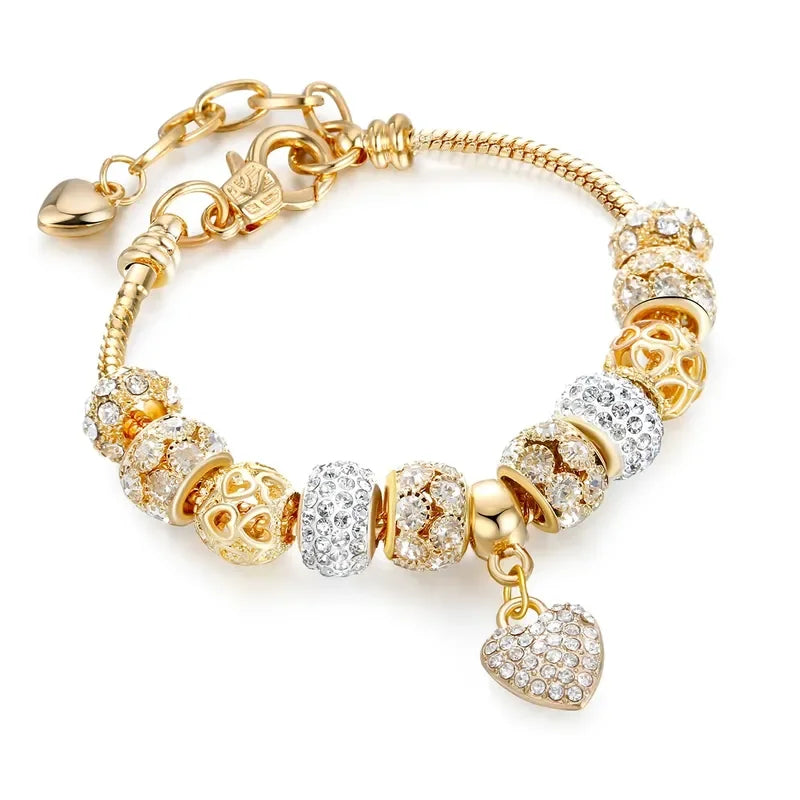 Women's Fashion Beaded Love Bracelet for Daily Wear and Special Occasions