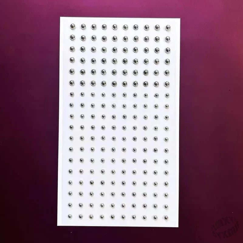 Fake Eyebrow Piercing Stick On Non Piercing Face Jewelry Set with Adhesive Lip Labret and Nose Studs