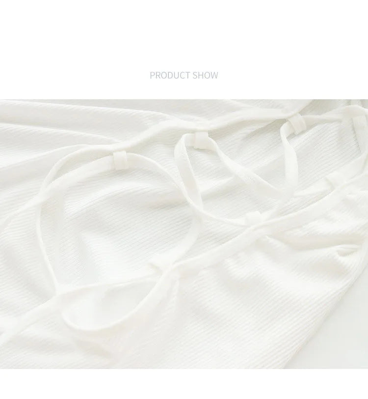 Sexy Halter Neck Knit Mini Dress Backless Bandage Style