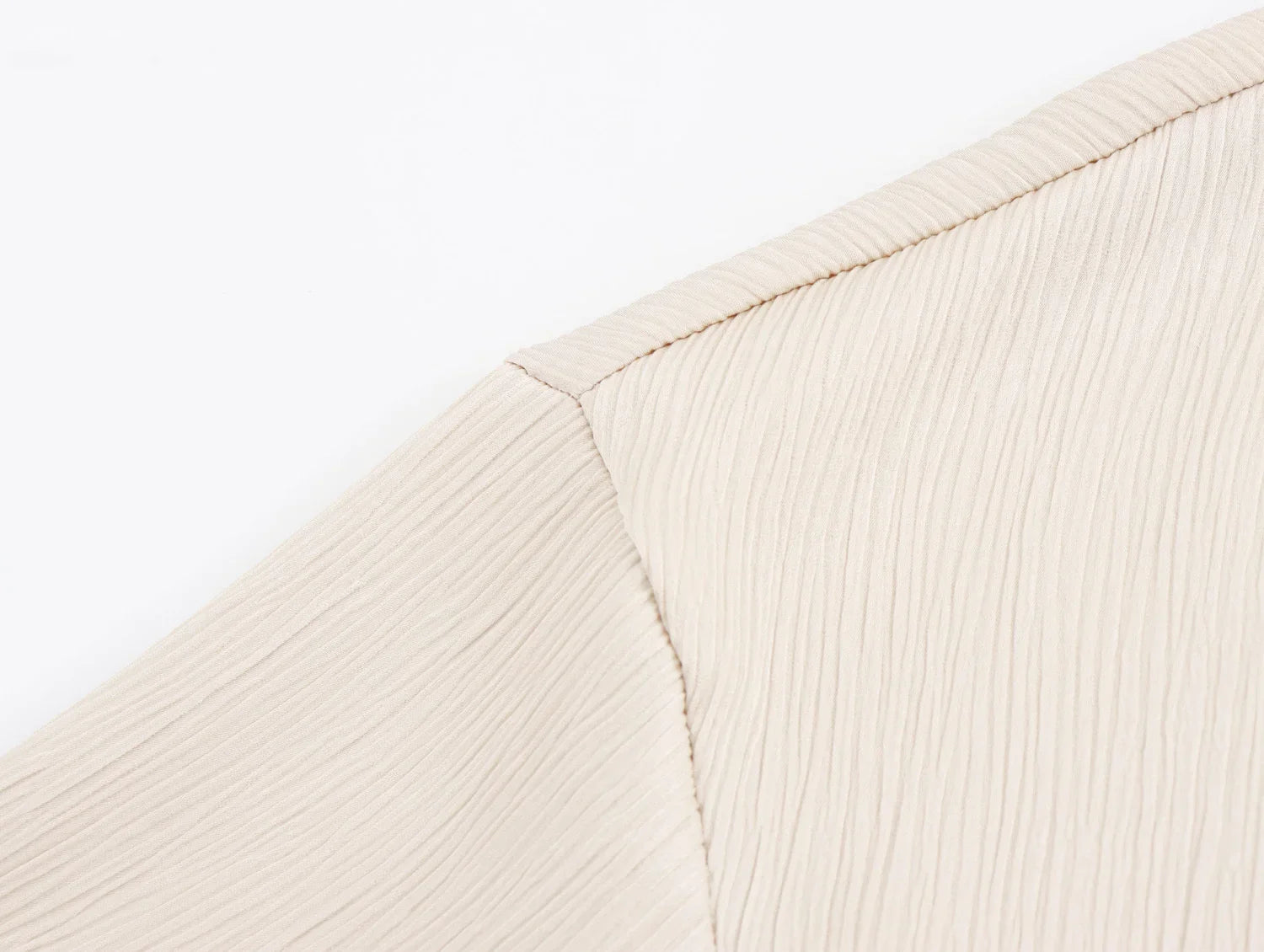 Autumn Women's Fashionable Wrinkled Suit Jacket and Casual Pants Set