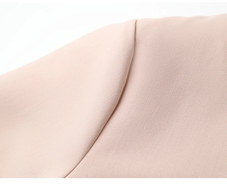 Elegant O Neck Embroidered A Line Dress For Women Office