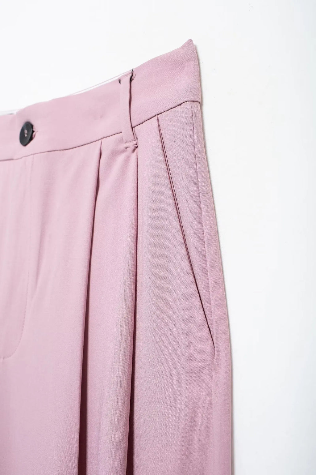 Solid Sleeveless V-Neck Vest and High Waist Zipper Loose Pants Set for Office and Casual Wear