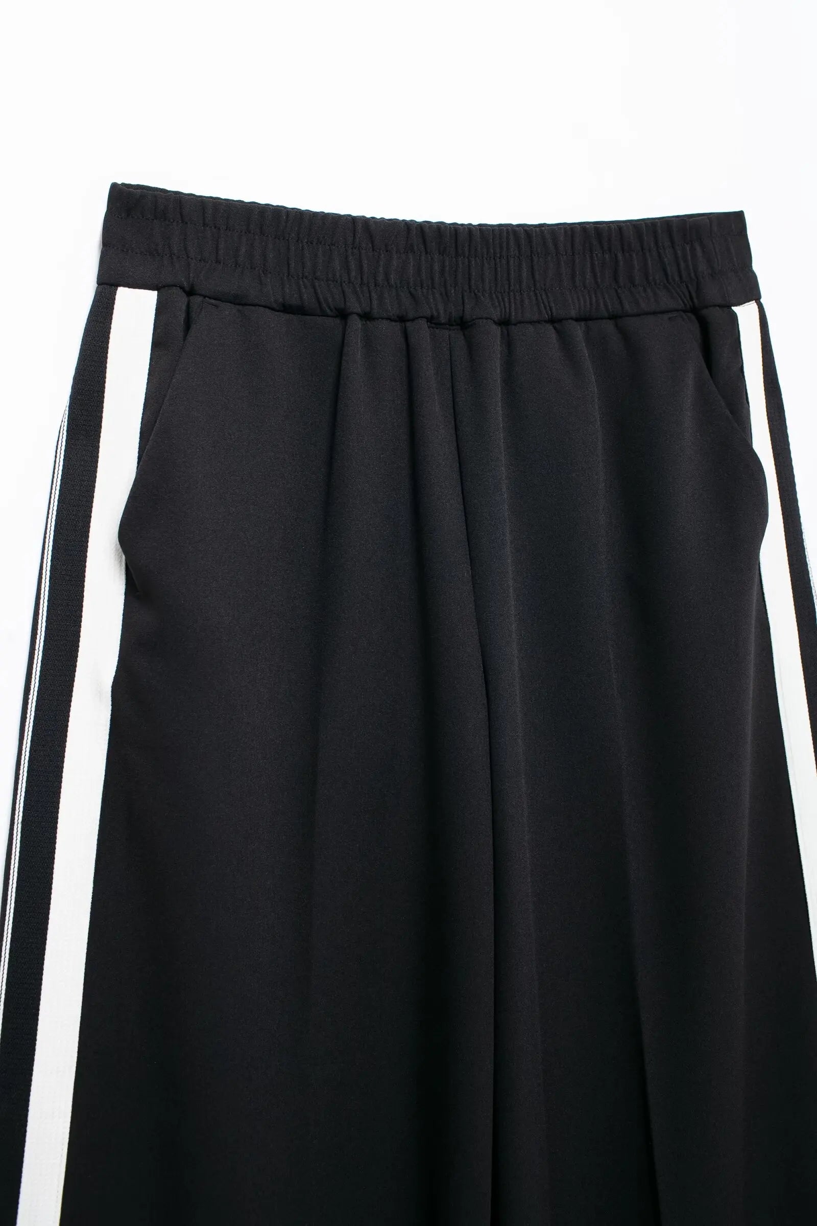 Women Casual Sports Suit with Side Stripe Long Sleeve Zipper Jacket and Wide Leg Pants