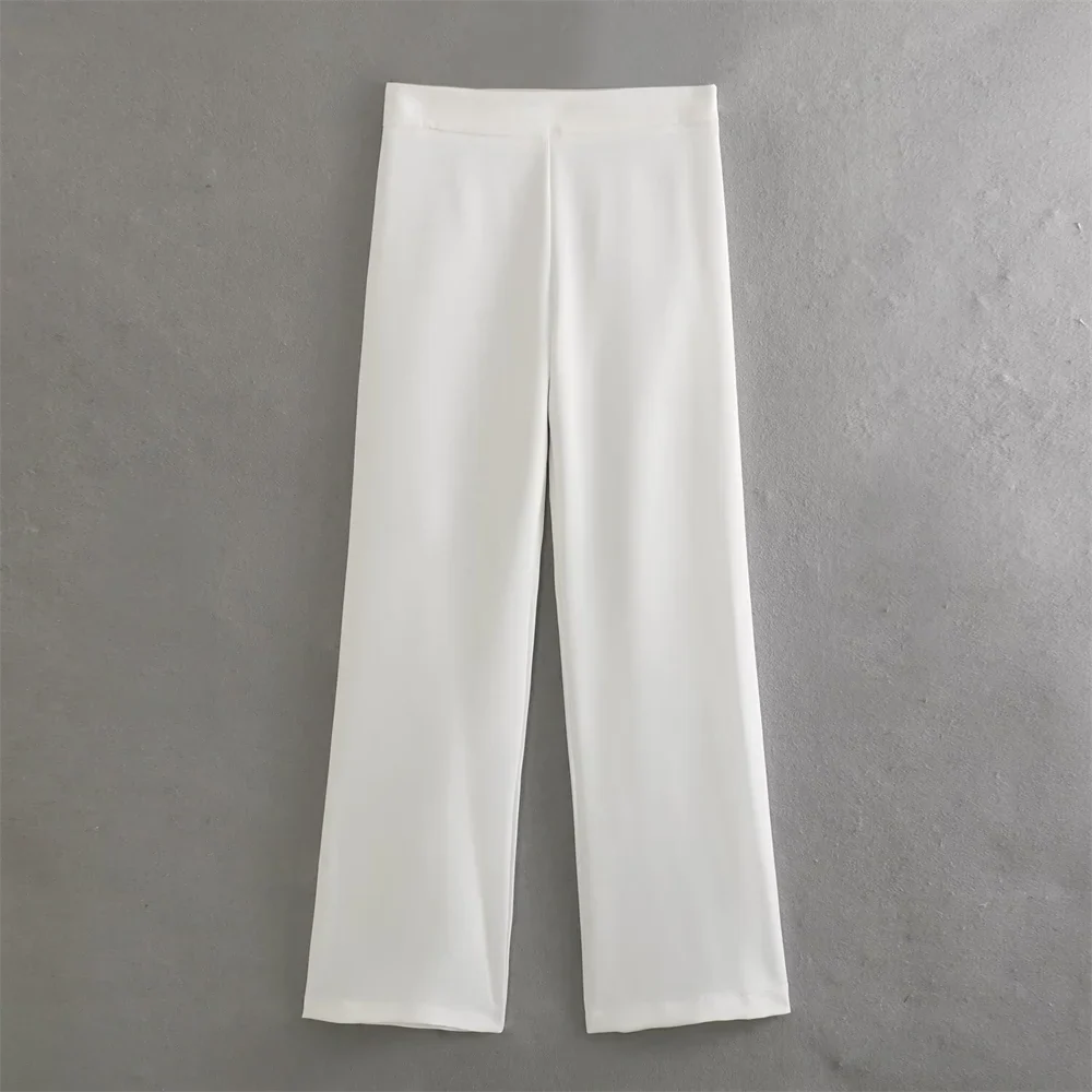 Elegant Women's Slim Fit Suit Set with Belt and Straight Leg Pants for Stylish Commuting