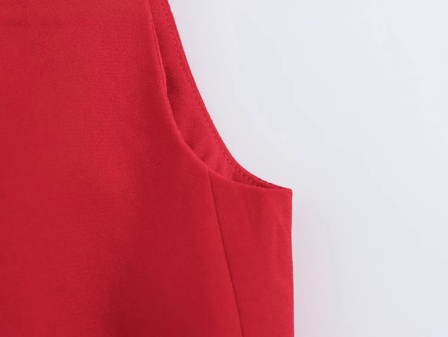 Women's Casual Black Sleeveless Split Design Vest Pants Set with Belt for Autumn Commuting