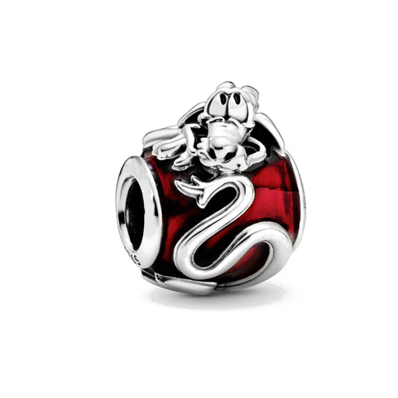 Disney Dumbo Mickey Chain Stitch Dalmatians Charm Beads for 925 Sterling Silver Bracelet Necklace Jewelry