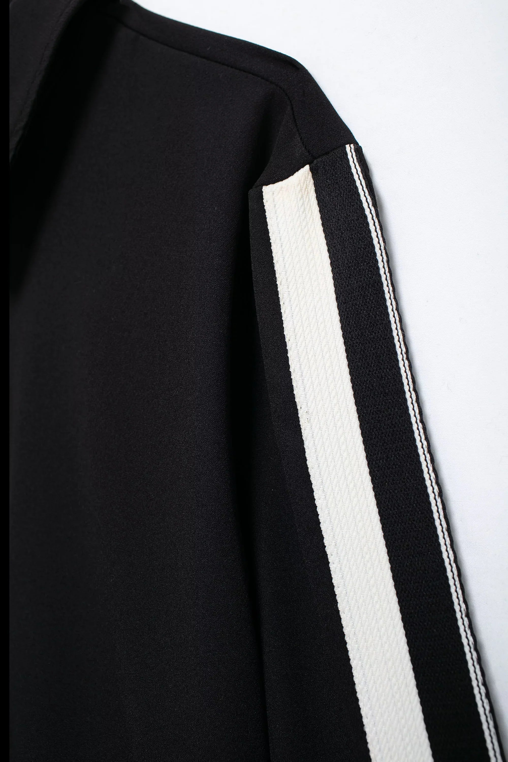 Women's Fashion Side Stripe Coat Pant Set with Long Sleeve Zipper Jacket and Elastic Waist Wide Leg Pants