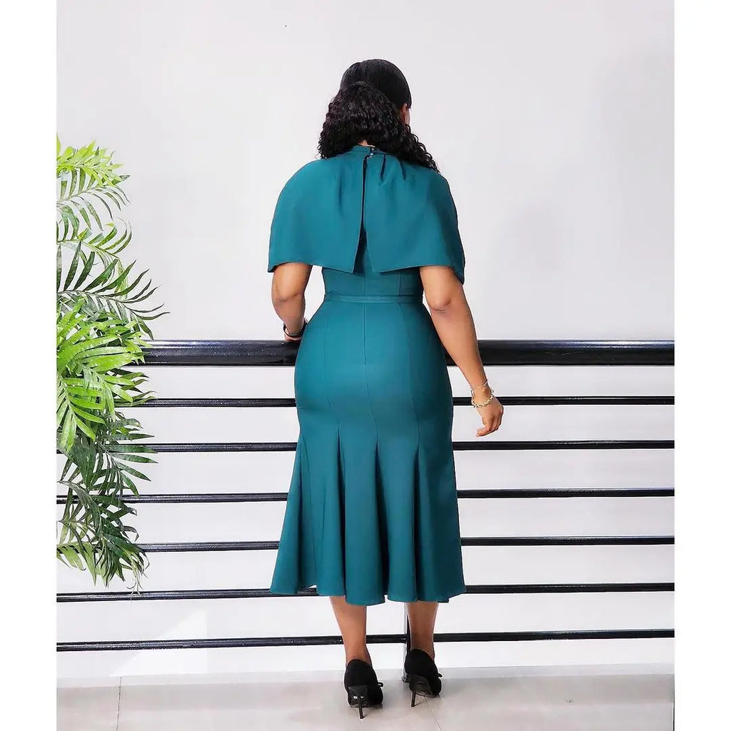 Elegant Church Dress For Women Modest Mermaid Cap Sleeve