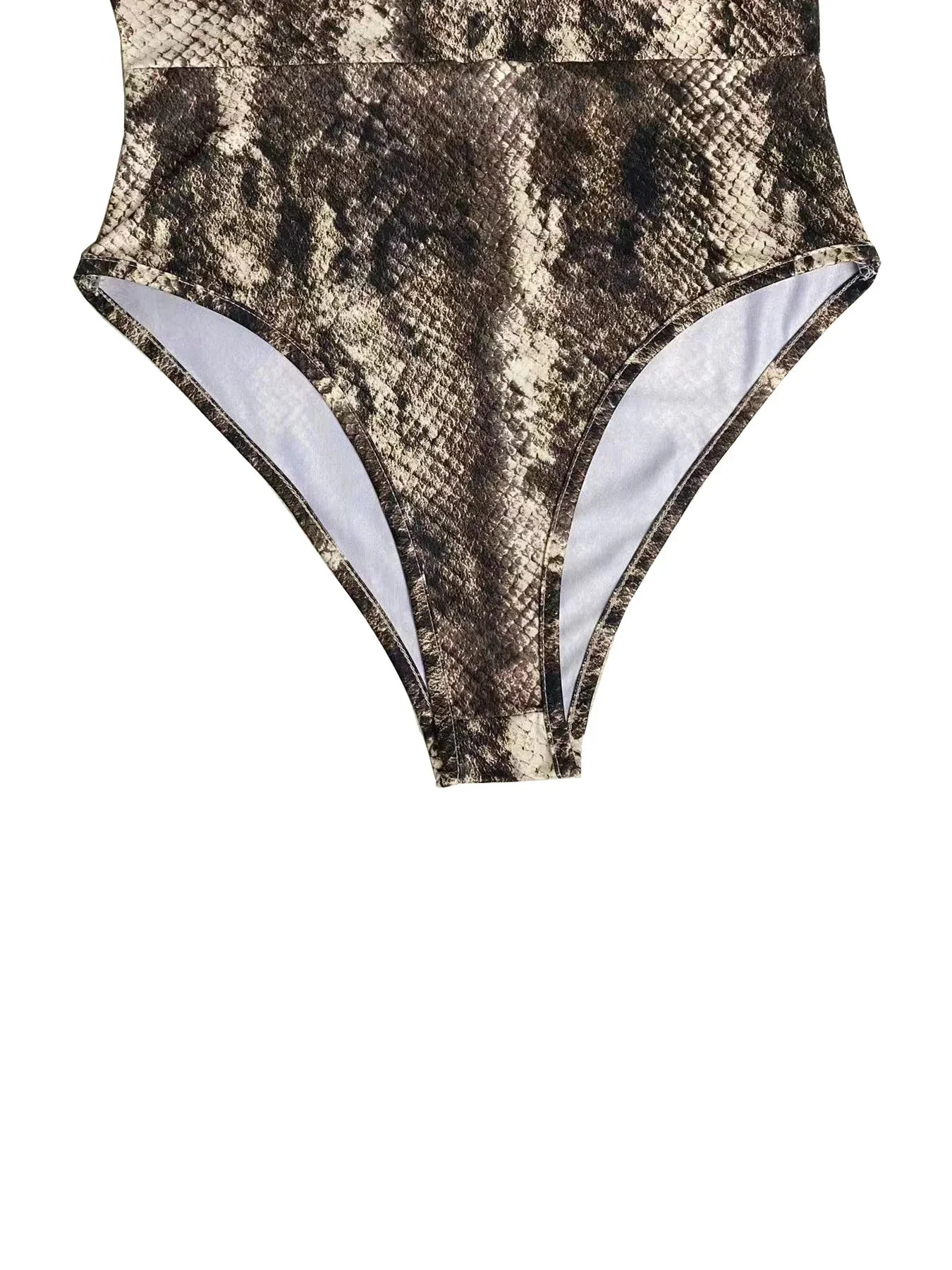 Sexy Leopard Print Long Sleeve V Neck Jumpsuit Shorts with Front Zipper Closure