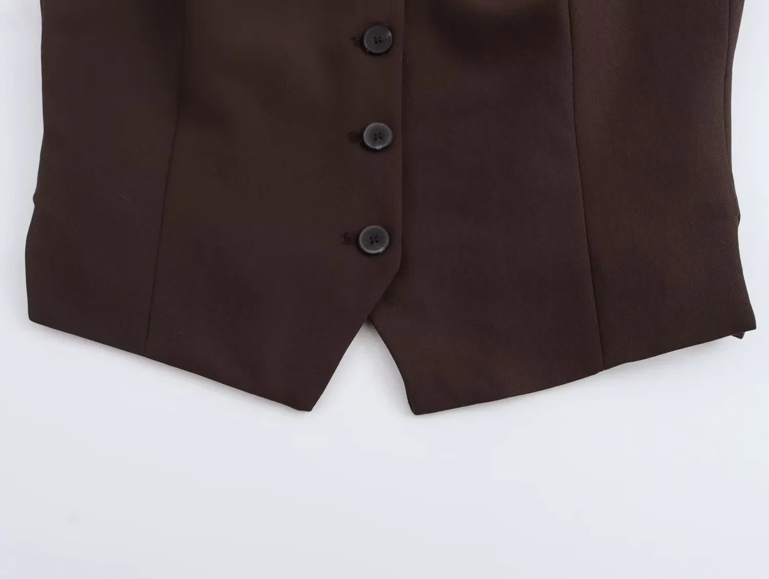 Women's Casual Sleeveless V-Neck Suit Vest and Mid Waist Pants Set for Autumn