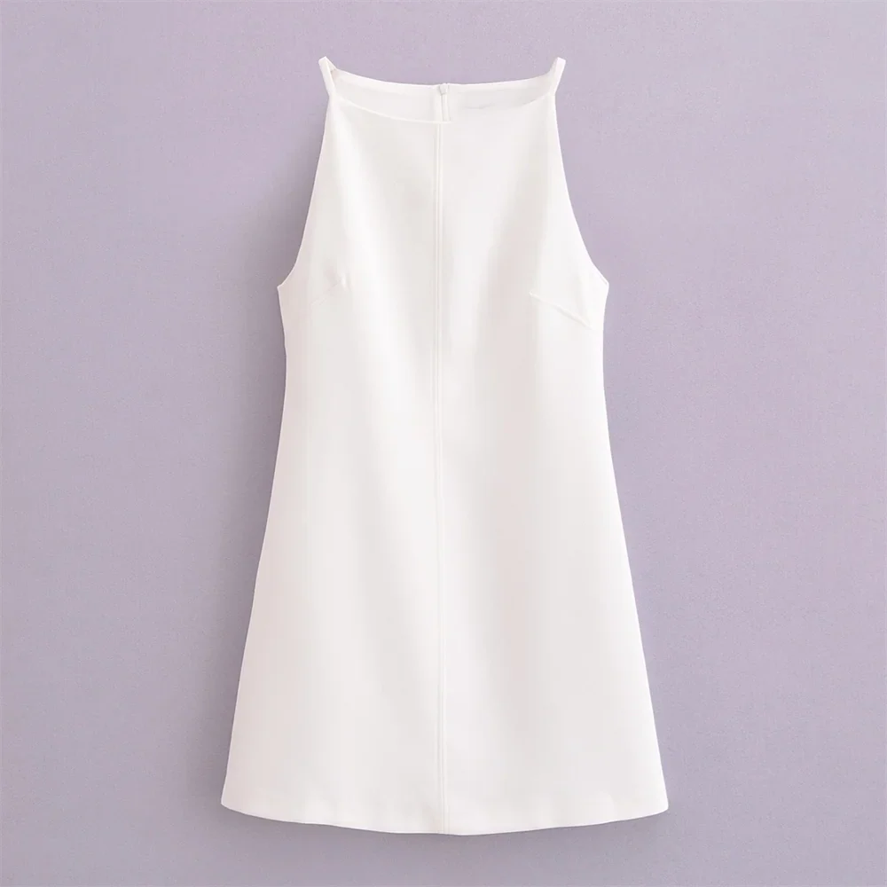 Elegant Women's Sleeveless Dress Slim Fit For Spring