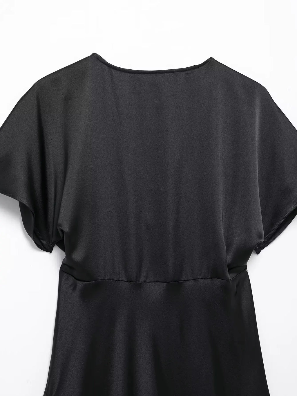 Satin V Neck Long Dress For Women Elegant Party Gown