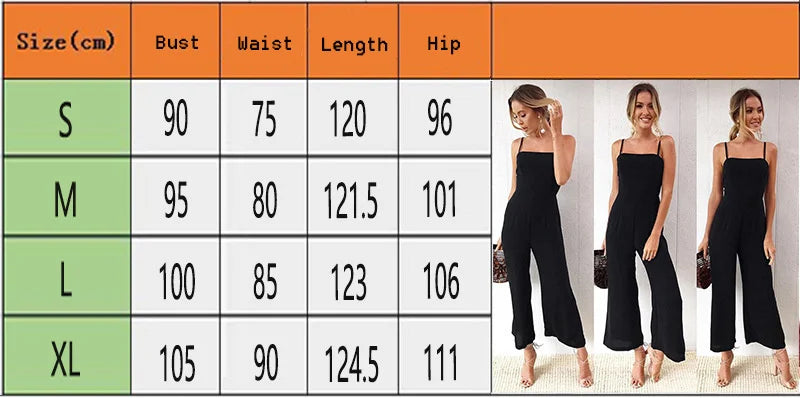 Women Sleeveless Bib Dungarees Jumpsuit Casual Loose Fit Solid Color Wide Leg Overalls with Spaghetti Straps for Autumn