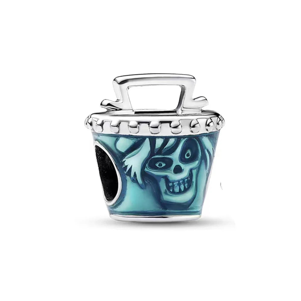 925 Sterling Silver Disney Minnie Mickey Charm Bead for Original Pendant Bracelet DIY Jewelry