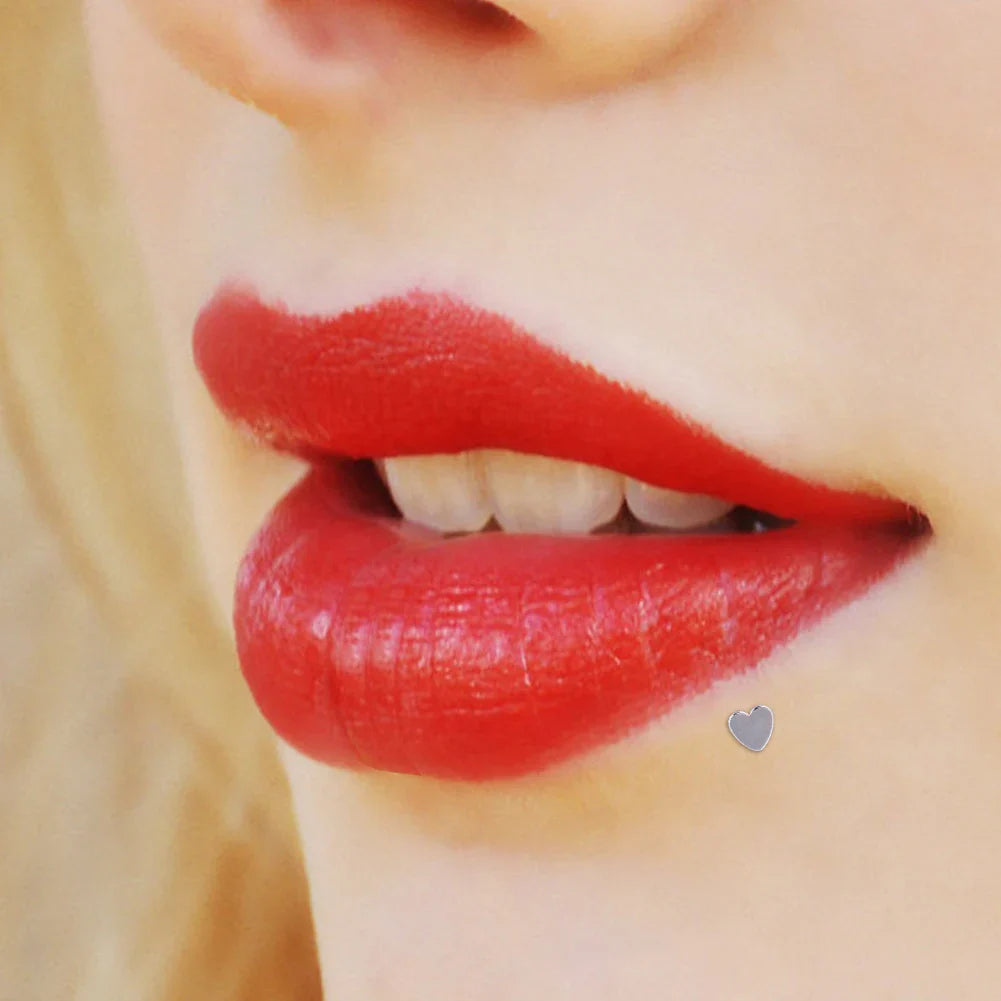 Lip Piercing Body Jewelry Stud Earrings in Silver and Gold Trendy Star Moon Design for Women