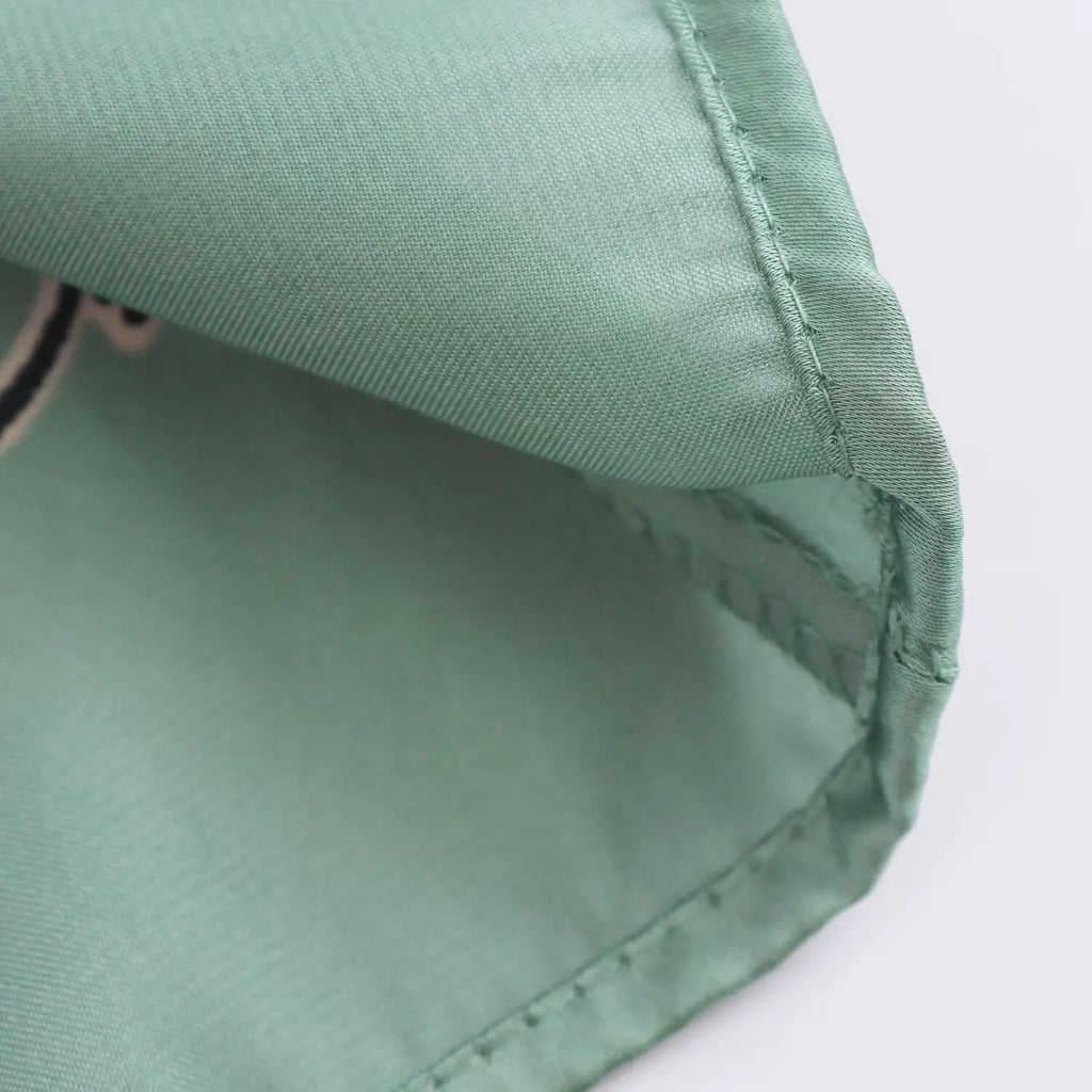 Loose Fit Long Sleeve Silk Satin Printed Shirt and Pants Set for Women