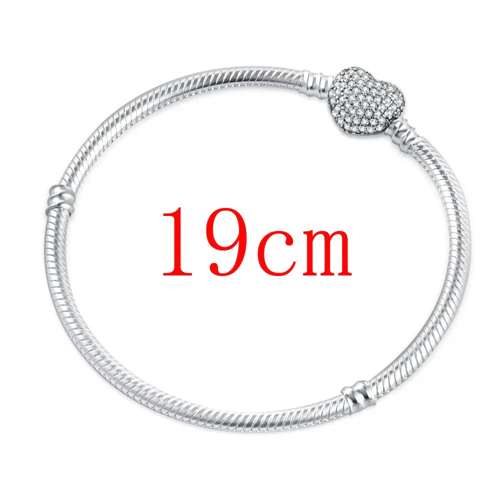 Valentine's Day Red Apple Dangle Charm Bead in 925 Sterling Silver for Women's Heart Bracelet Jewelry