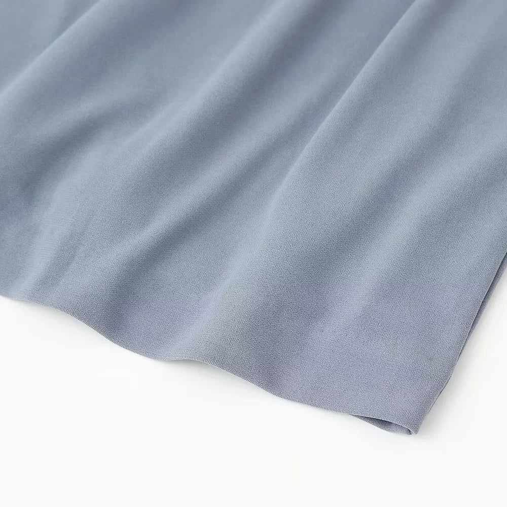 Slimming Pleated Belted Dress For Casual Office Wear