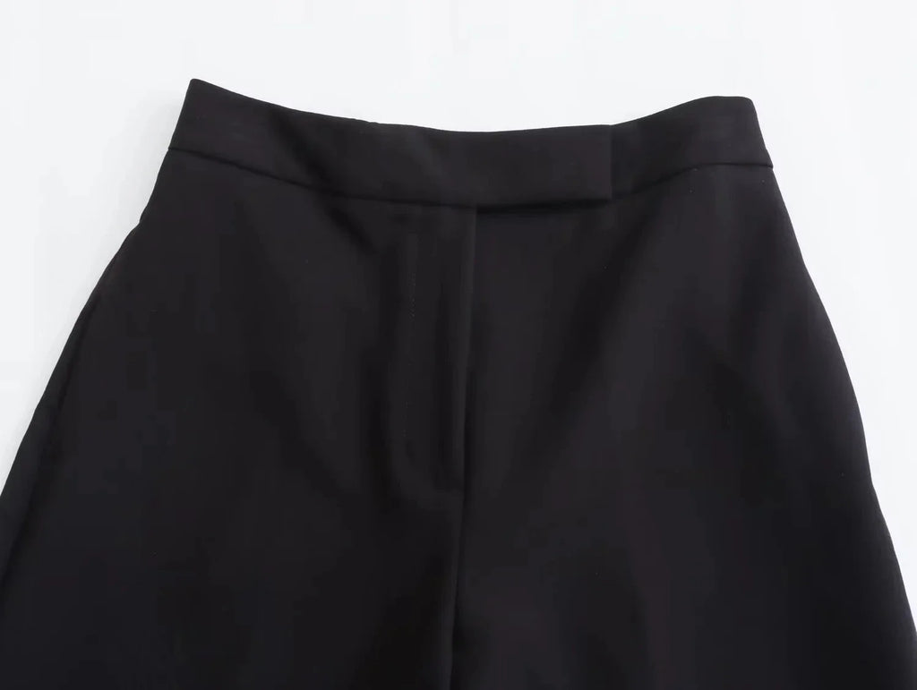 Casual Solid V Neck Sleeveless Vest and Wide Leg Pants Set for Elegant Summer Style