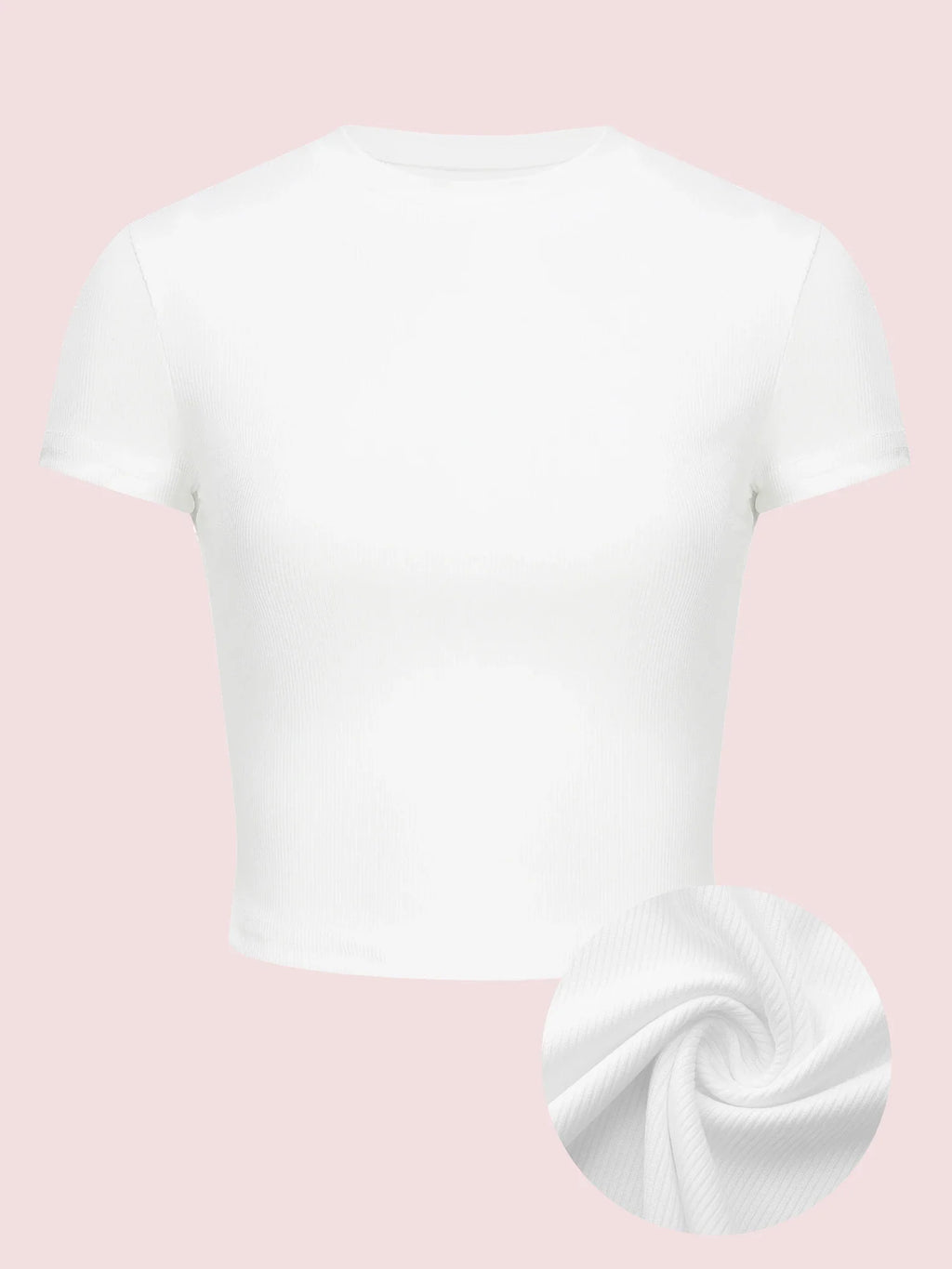 Casual White Short Sleeve T-Shirt for Women Slim Fit Summer Top
