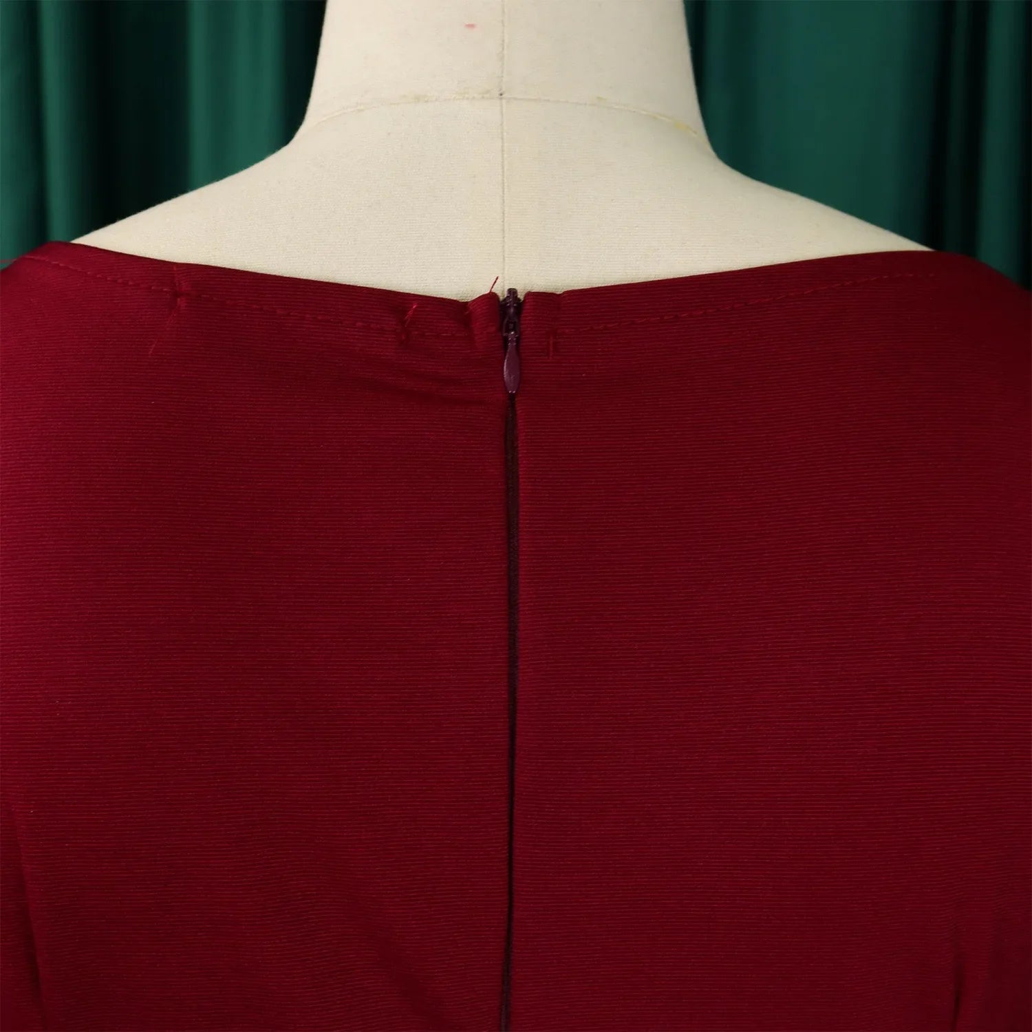 Professional Midi Office Dress for Women with Long Sleeves