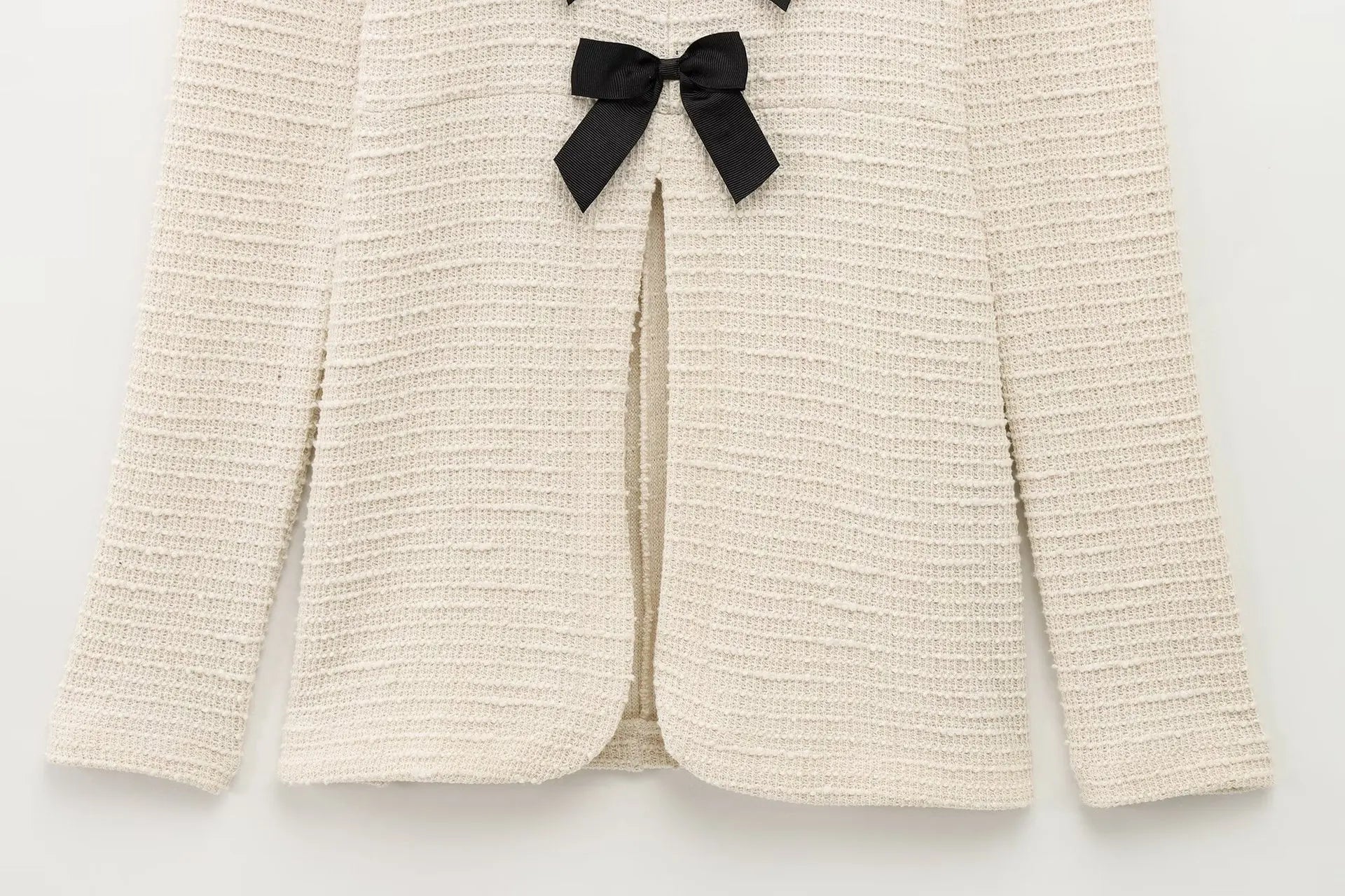 Women's Casual Chic Bow Top and Flared Pants Suit Set for Spring and Summer