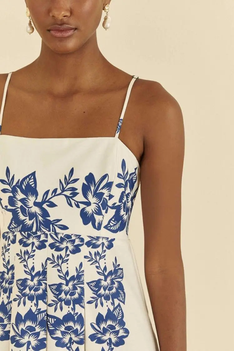 Elegant Women's Printed Maxi Dress for Summer Vacation